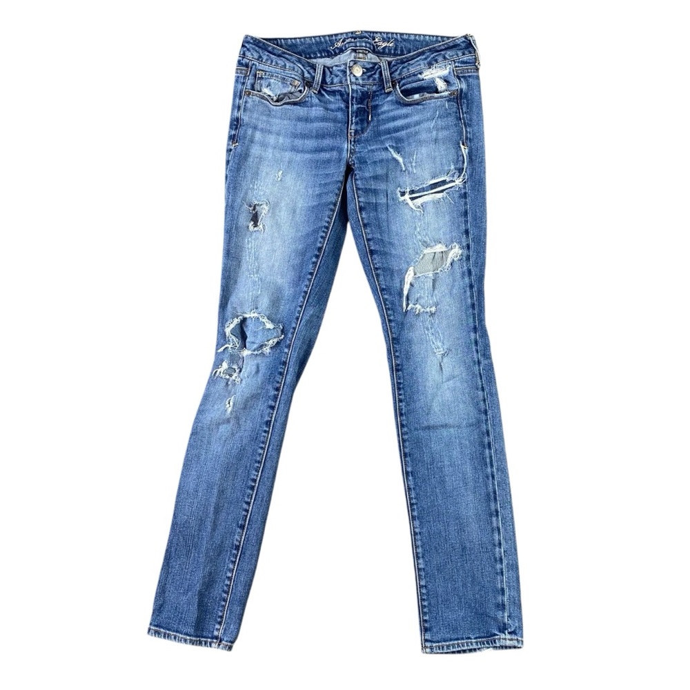 Woman’s American Eagle “skinny” distressed jeans size 6